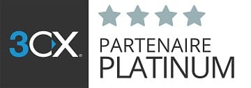 Badge 3CX partenaire platinum